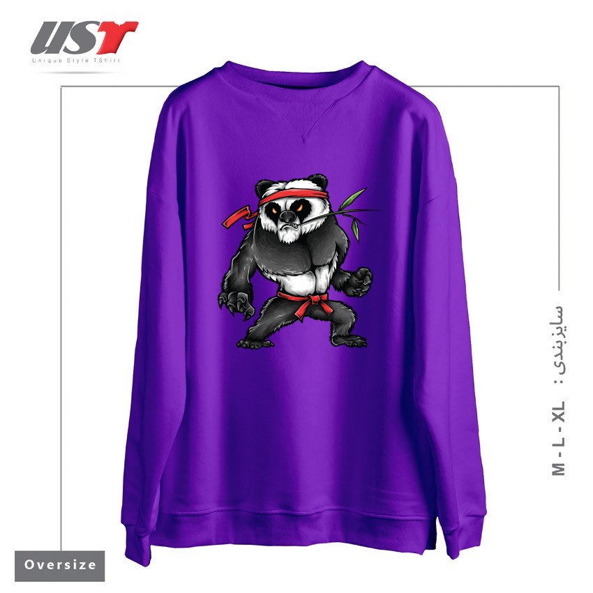 سوییشرت اورسایز طرح KUNGFU PANDA