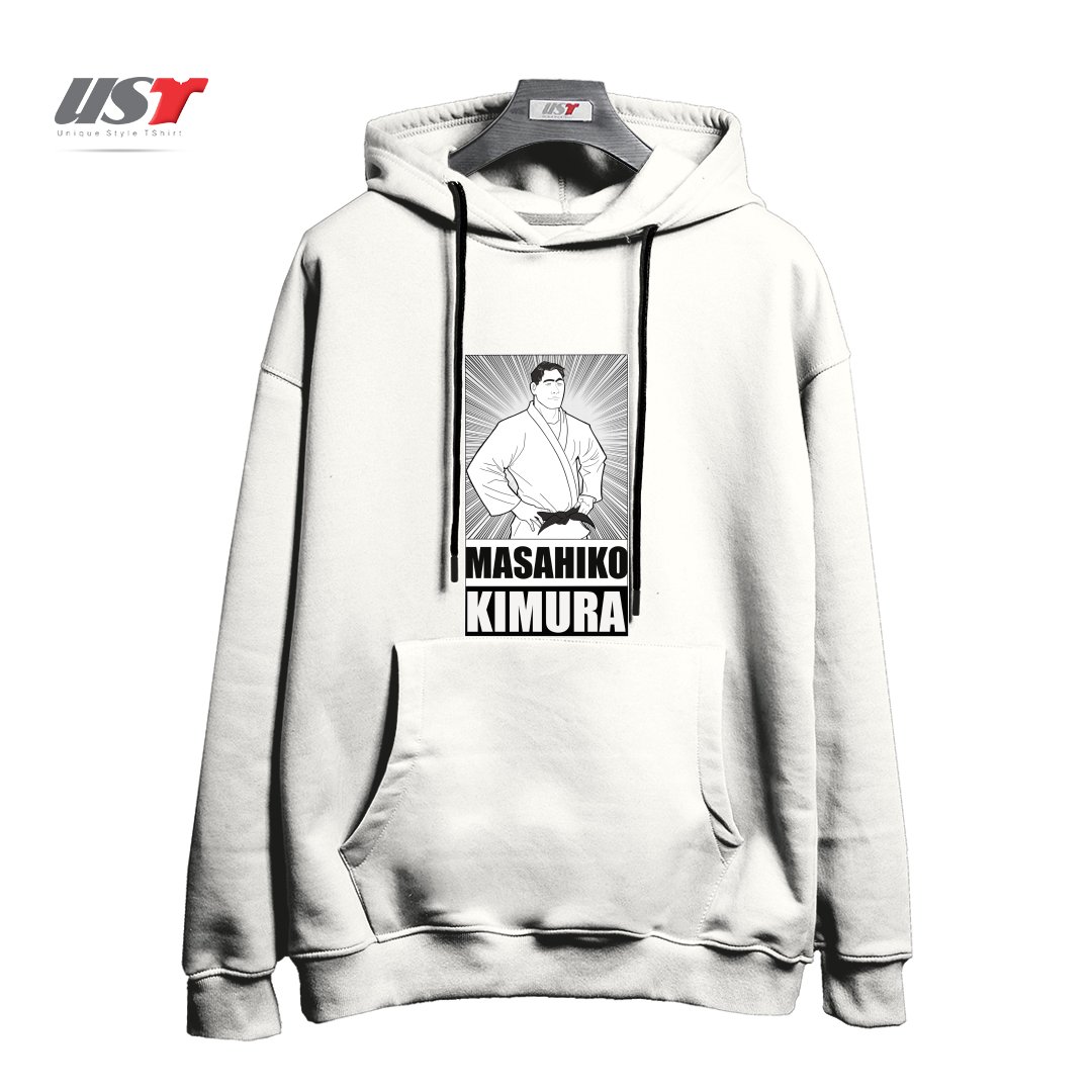 طرح MASAHIKO KIMURA TRIBUTE T-SHIRT هودی اورسایزرنگ سفید