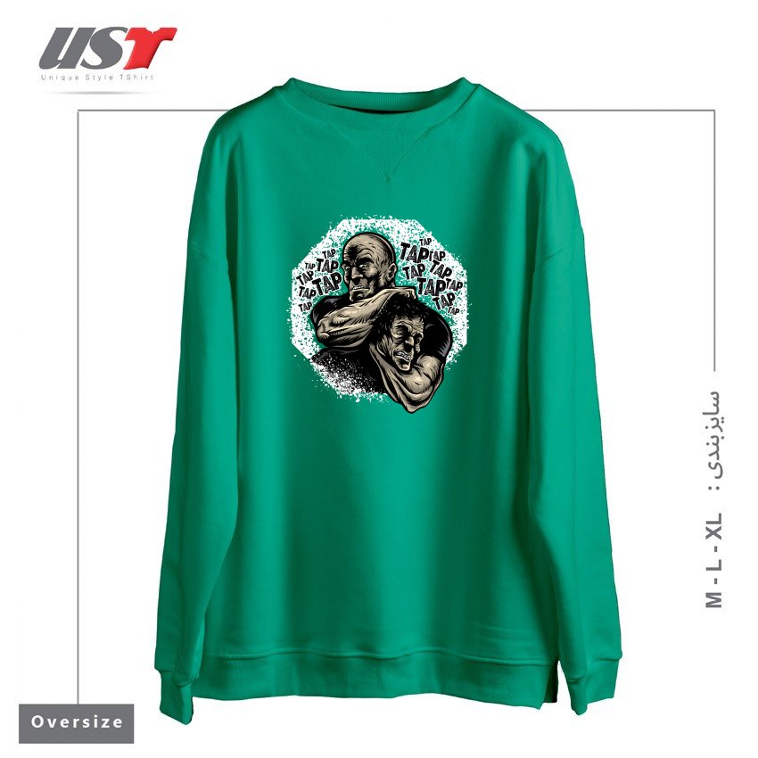 سوییشرت اورسایز طرح MMA TAP OR NAP