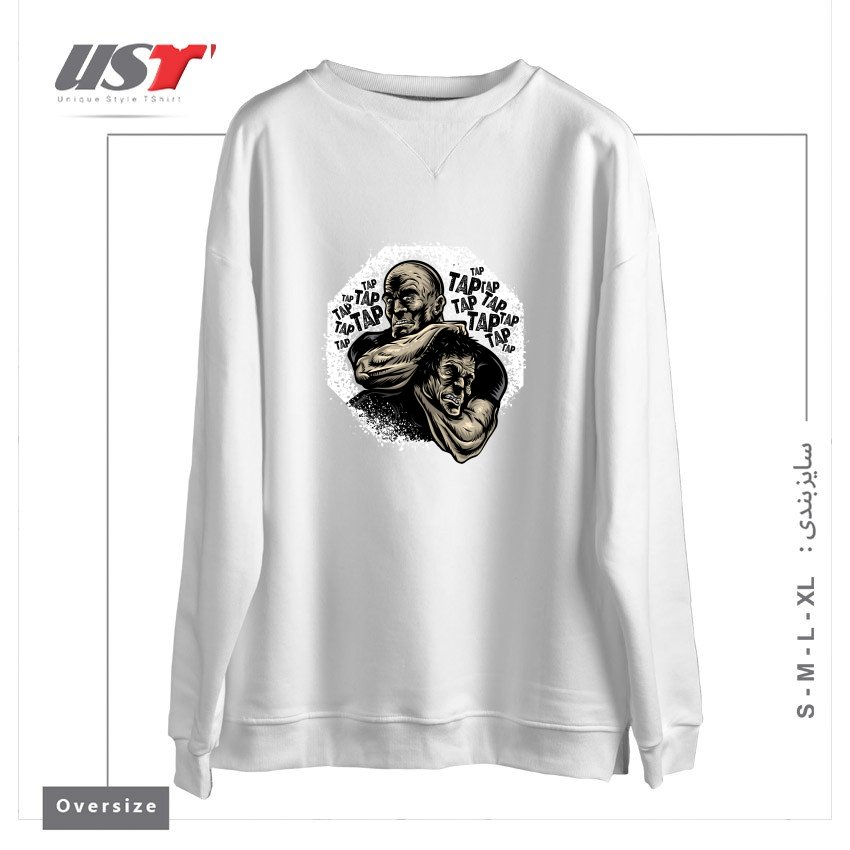 سوییشرت اورسایز طرح MMA TAP OR NAP