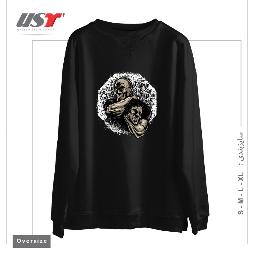 سوییشرت اورسایز طرح MMA TAP OR NAP