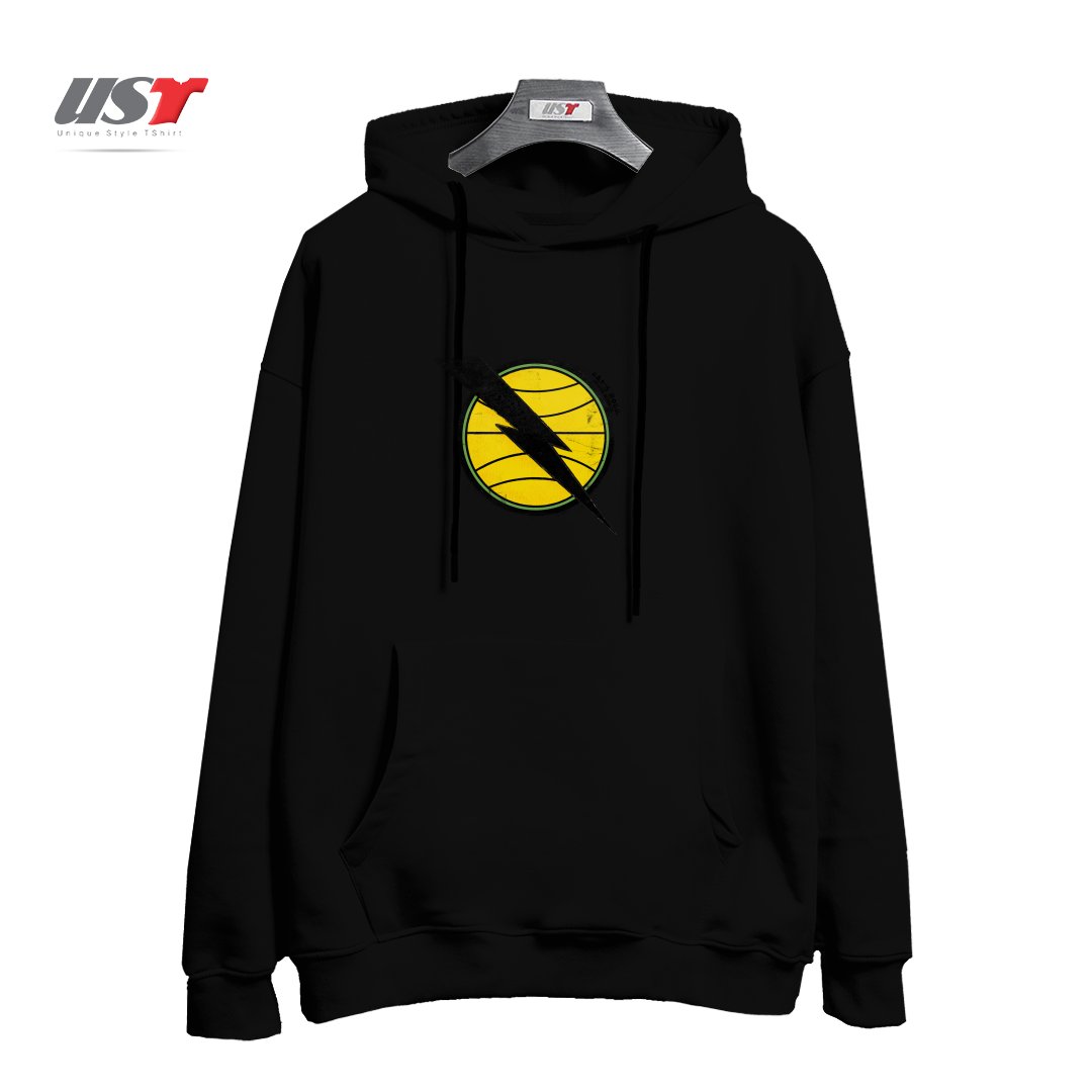 طرح RETRO HELIO GRACIE JIU-JITSU DA GUANABARA EMBLEM هودی اورسایزرنگ مشکی