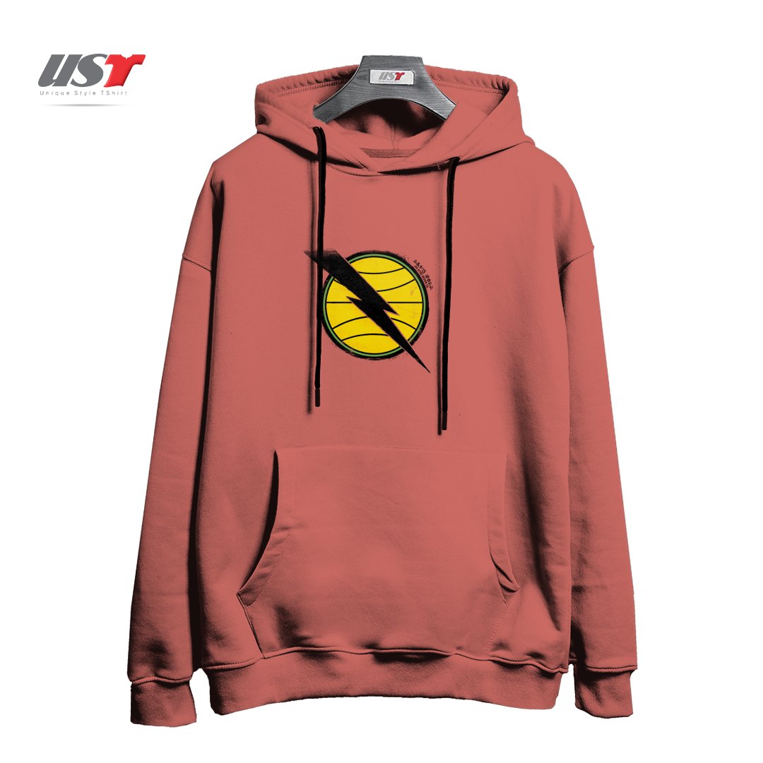 طرح RETRO HELIO GRACIE JIU-JITSU DA GUANABARA EMBLEM هودی اورسایزرنگ آجری