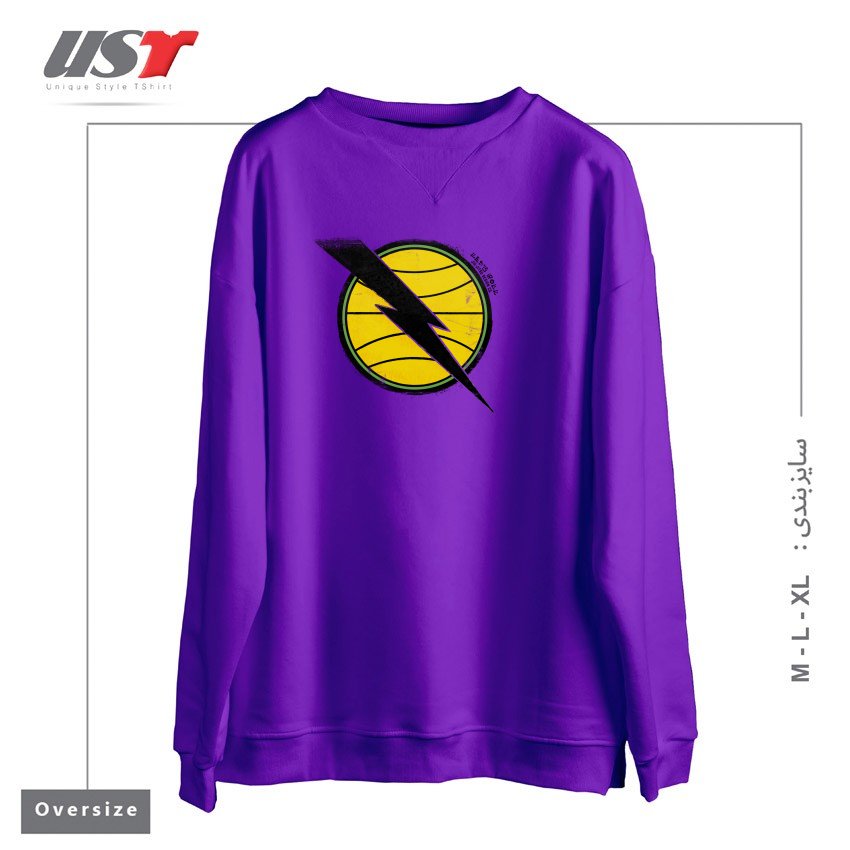 سوییشرت اورسایز طرح RETRO HELIO GRACIE JIU-JITSU DA GUANABARA EMBLEM