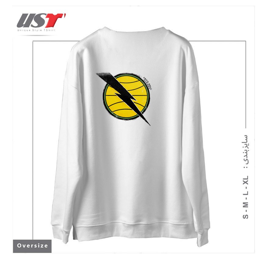 طرح RETRO HELIO GRACIE JIU-JITSU DA GUANABARA EMBLEM سوییشرت اورسایزرنگ سفید