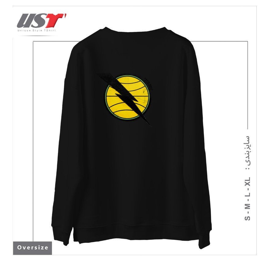 طرح RETRO HELIO GRACIE JIU-JITSU DA GUANABARA EMBLEM سوییشرت اورسایزرنگ مشکی