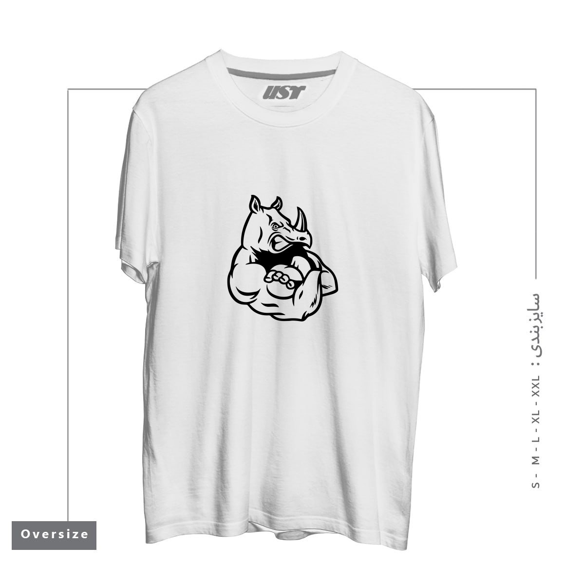 تیشرت اورسایز طرح RHINO MUSCLES MENS GYM TRAINING TOP BODYBUILDING MMA CROSSFIT WEIGHTS BODYBUILDING