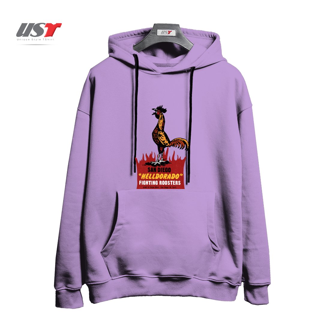 طرح VINTAGE FIGHTING ROOSTERS NC هودی اورسایزرنگ یاسی