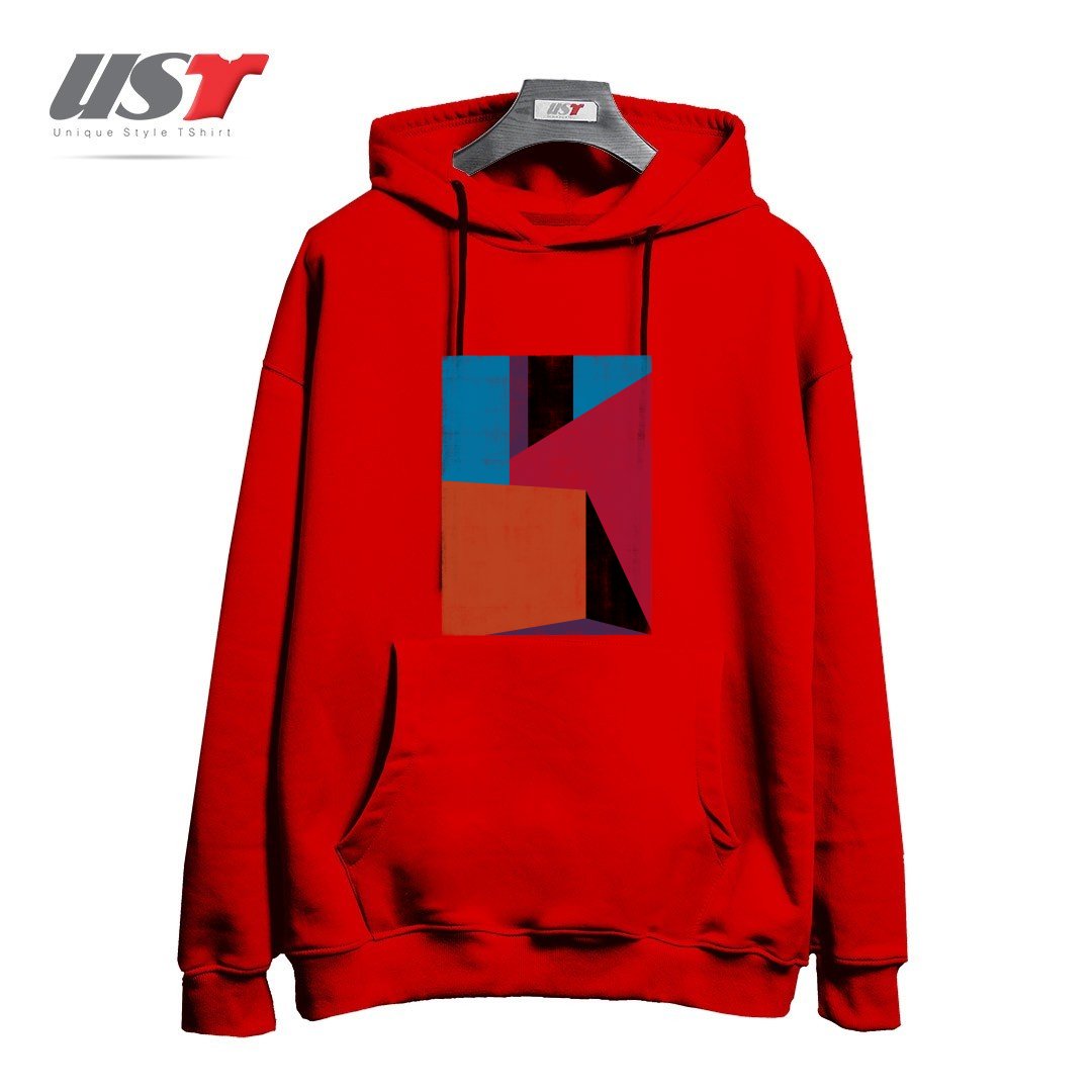 طرح BARRAGANIC هودی اورسایزرنگ قرمز