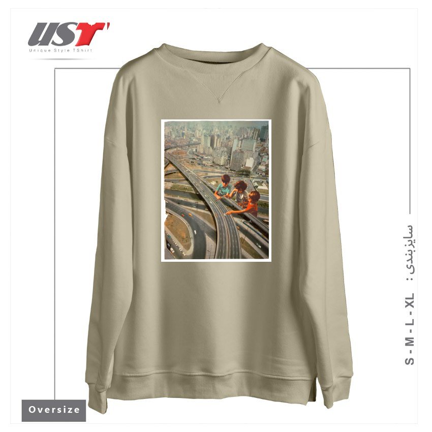 سوییشرت اورسایز طرح KDS PLAY