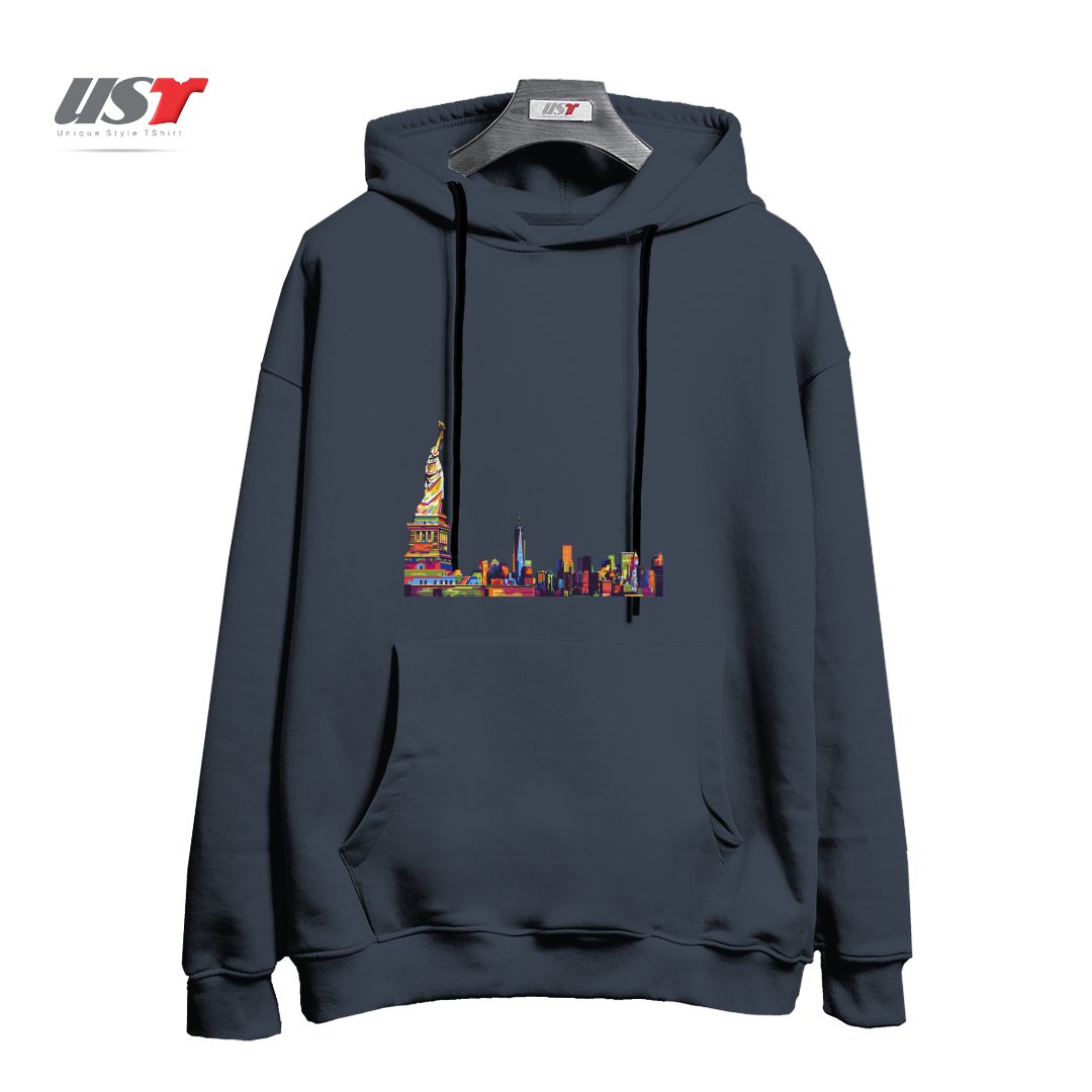 طرح NEW YORK SKYLINE هودی اورسایزرنگ دودی