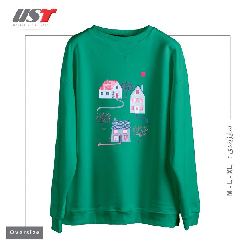 سوییشرت اورسایز طرح SPRING IN TOWNSVILLE