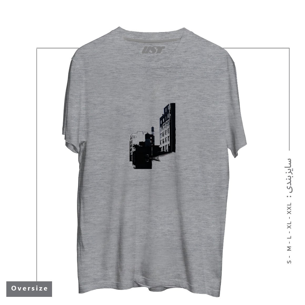 تیشرت اورسایز طرح TOWER BUILDING OUTLINE
