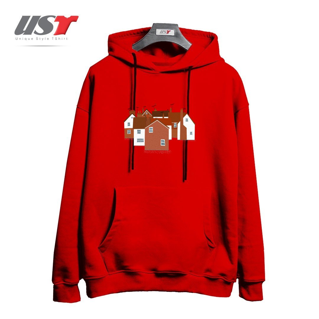 طرح TUNBRIDGE WELLS هودی اورسایزرنگ قرمز