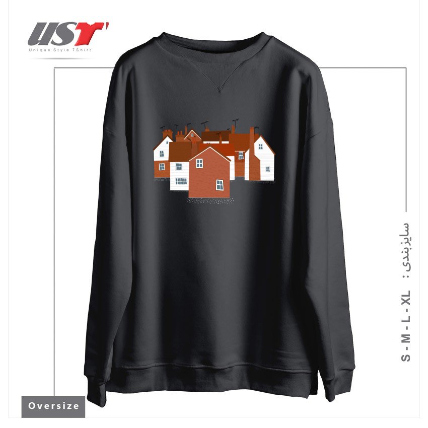 سوییشرت اورسایز طرح TUNBRIDGE WELLS