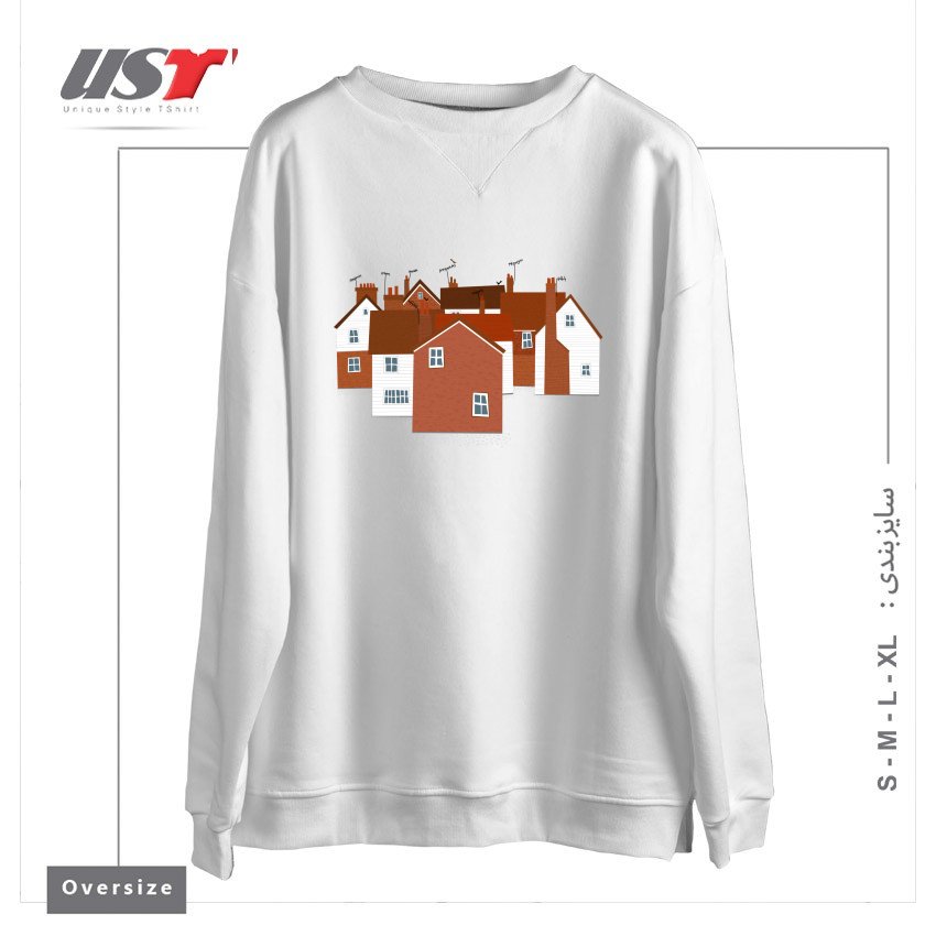 سوییشرت اورسایز طرح TUNBRIDGE WELLS