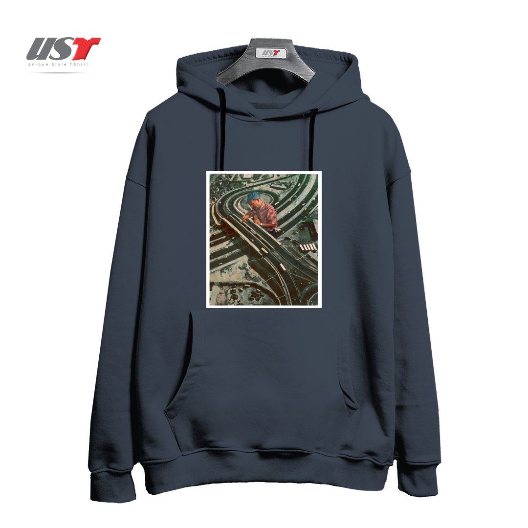 طرح WORKER II هودی اورسایزرنگ دودی