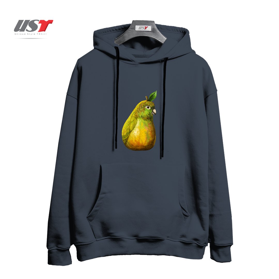 طرح BARTLETT PEARROT هودی اورسایزرنگ دودی