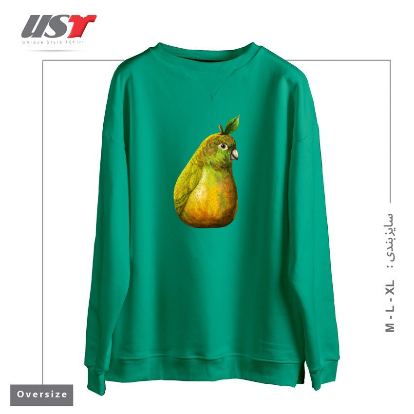 سوییشرت اورسایز طرح BARTLETT PEARROT