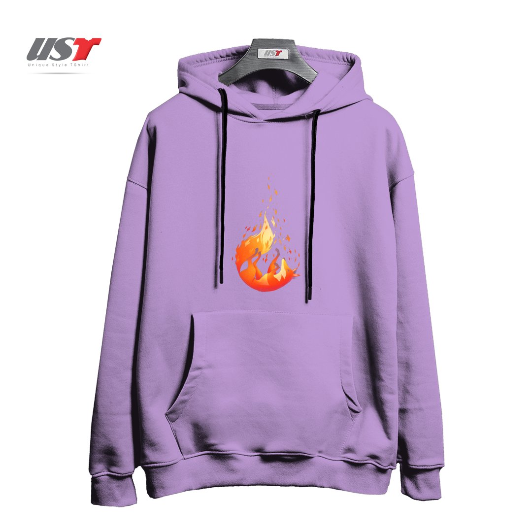 طرح FALLING FOX هودی اورسایزرنگ یاسی