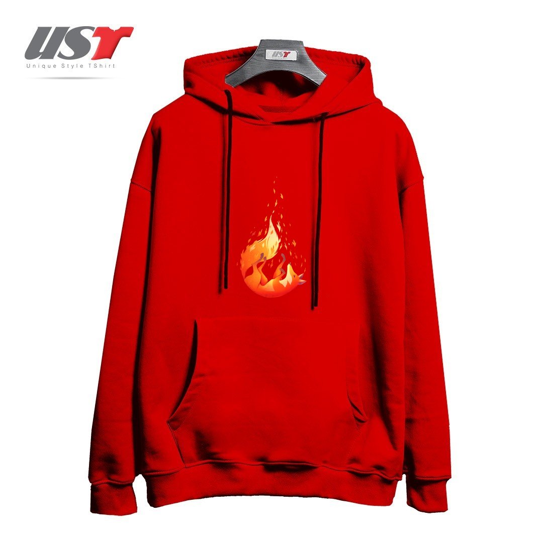 هودی اورسایز طرح FALLING FOX