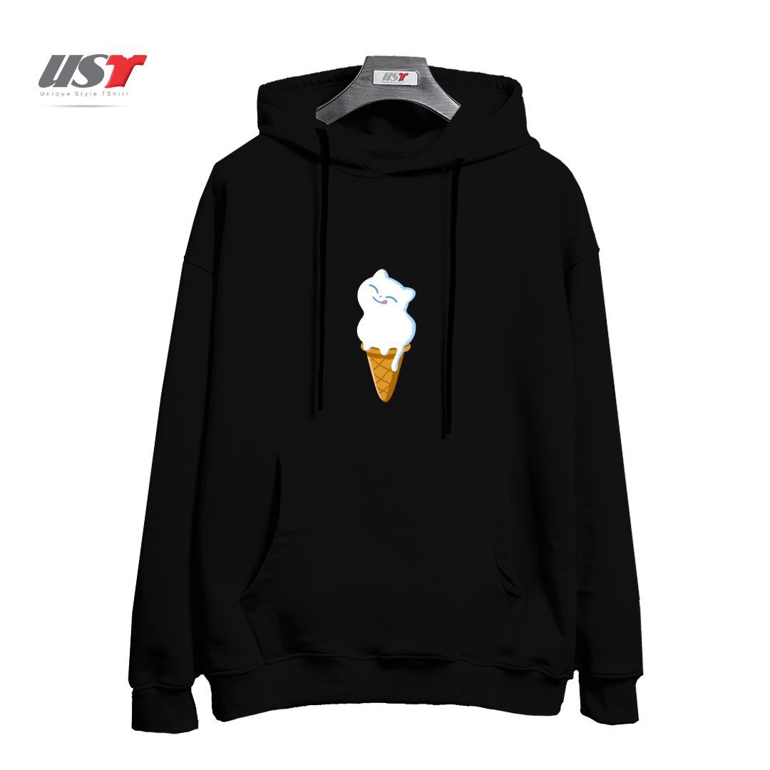 هودی اورسایز طرح ICE CREAM CAT