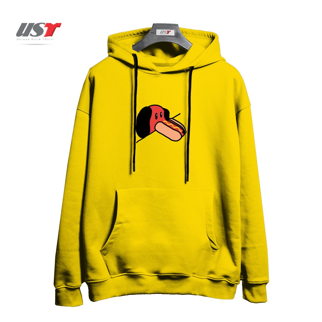 طرح JUST A WEIRD SCENE # 32 هودی اورسایزرنگ زرد