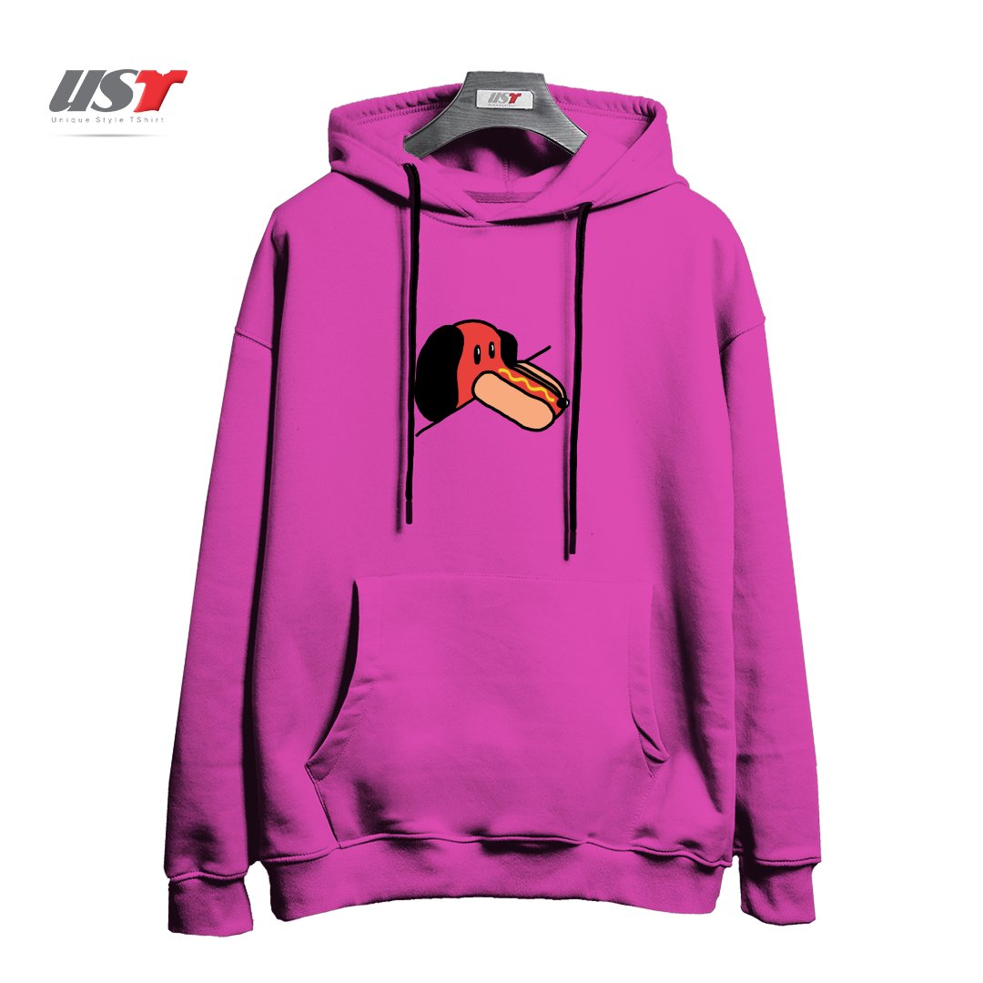 طرح JUST A WEIRD SCENE # 32 هودی اورسایزرنگ صورتی