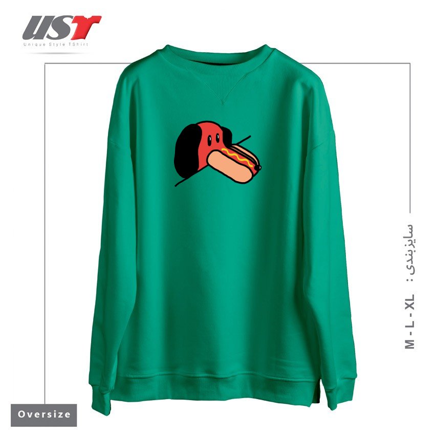 سوییشرت اورسایز طرح JUST A WEIRD SCENE # 32