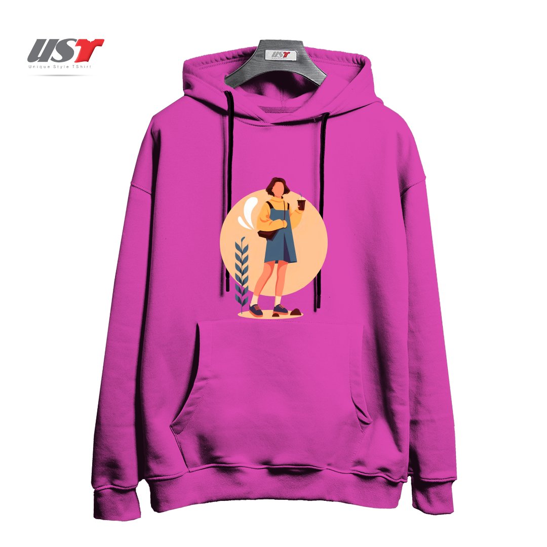 هودی اورسایز طرح لایف استایل