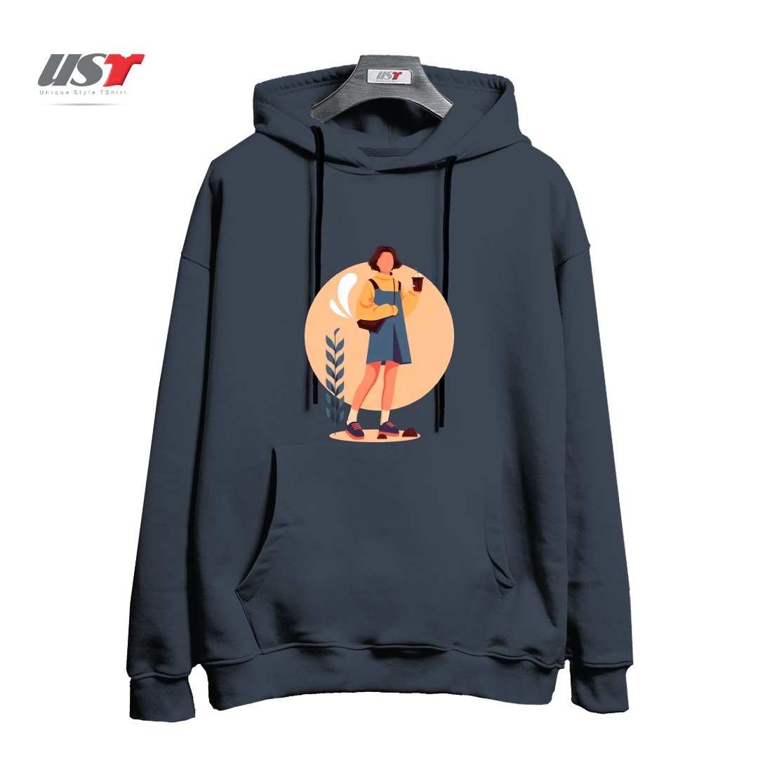 طرح لایف استایل هودی اورسایزرنگ دودی