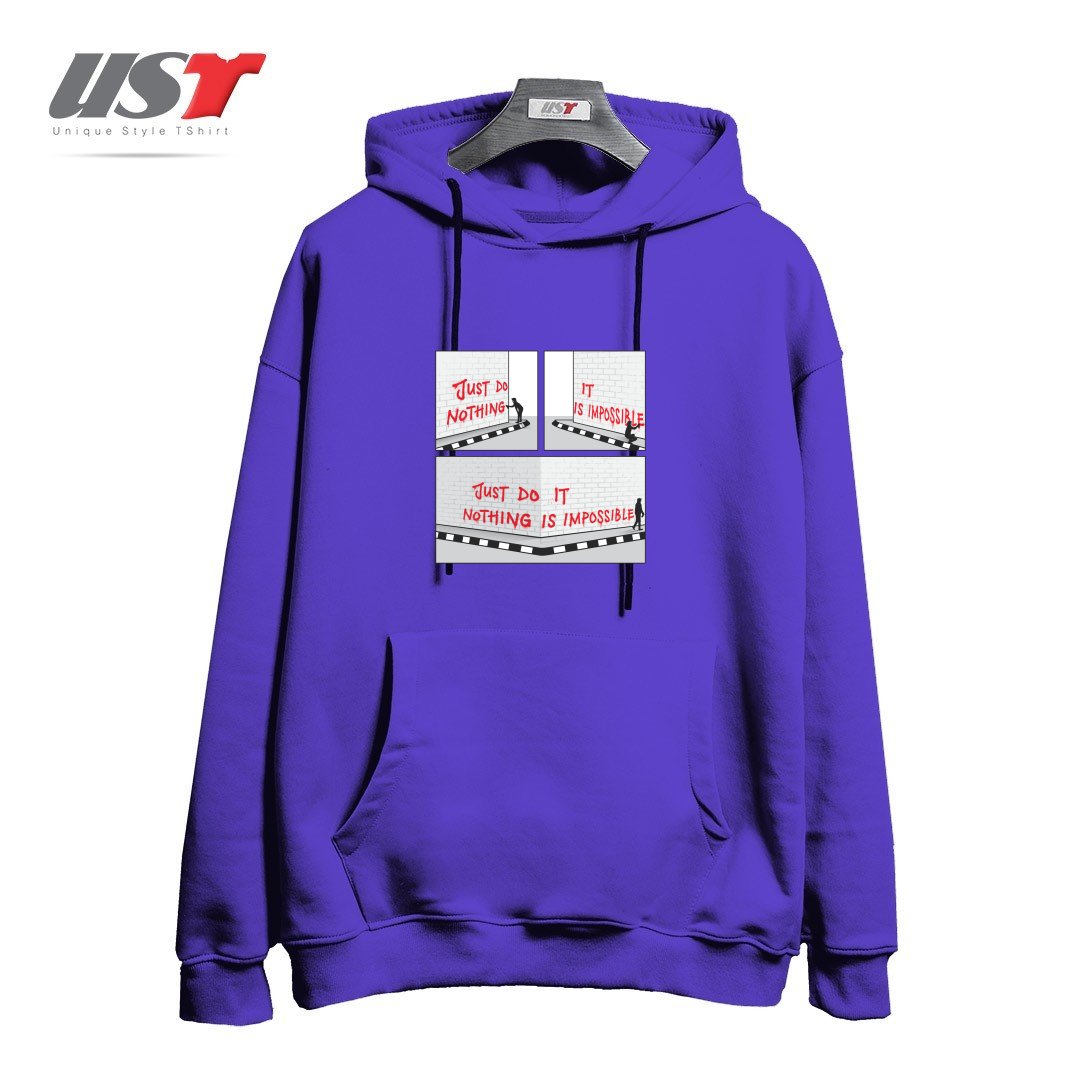 طرح PERSPECTIVE هودی اورسایزرنگ بنفش