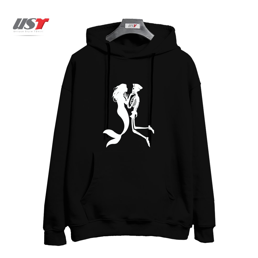 طرح SIREN AND SAILOR هودی اورسایزرنگ مشکی