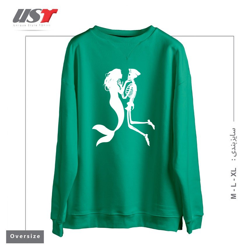 سوییشرت اورسایز طرح SIREN AND SAILOR