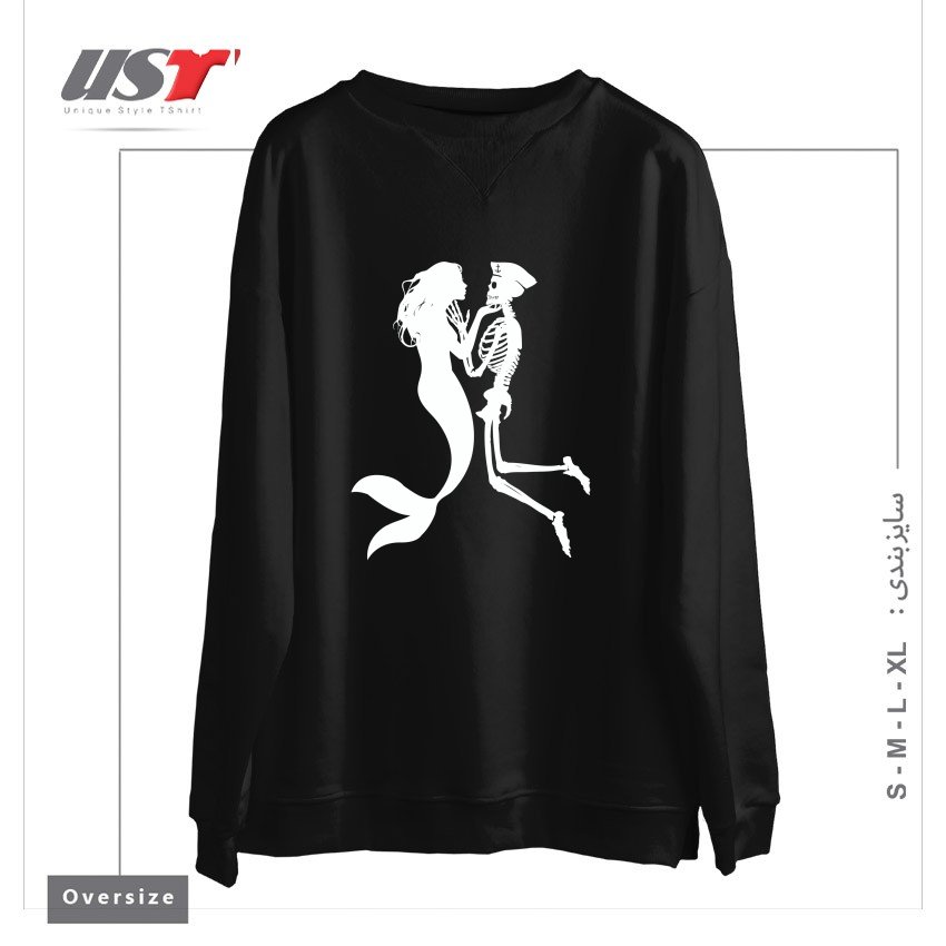 سوییشرت اورسایز طرح SIREN AND SAILOR