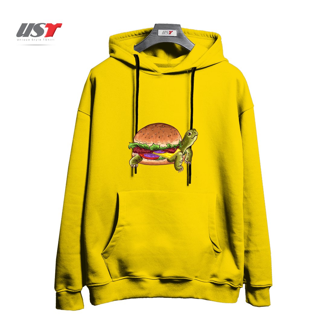 هودی اورسایز طرح TURTLE BURGER1