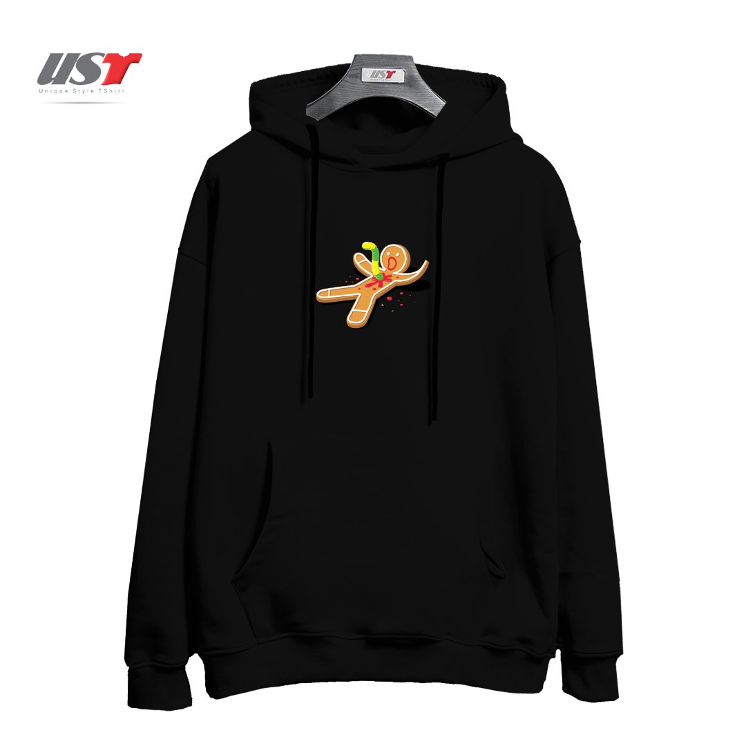 طرح ALIEN GUMMIE هودی اورسایزرنگ مشکی