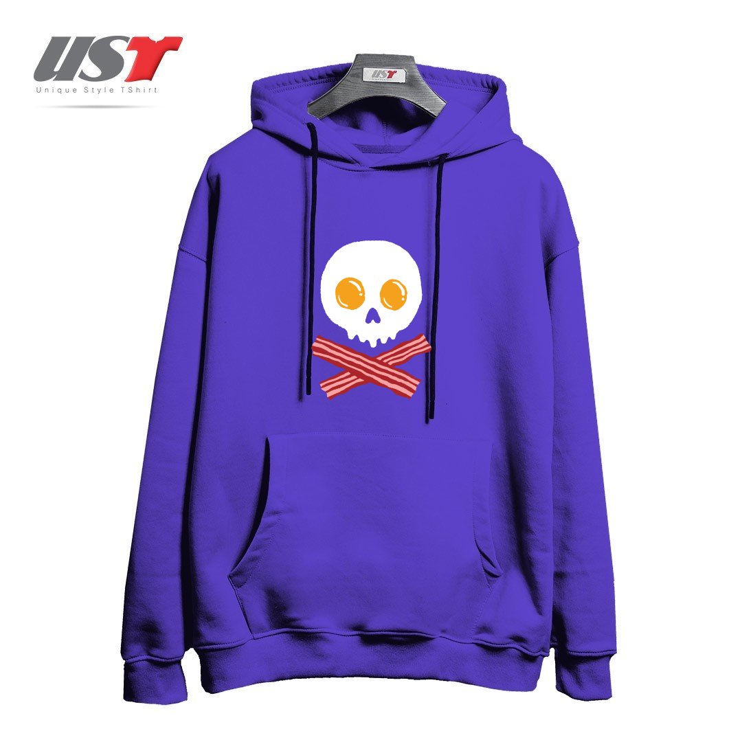 هودی اورسایز طرح BREAKFAST SKULL