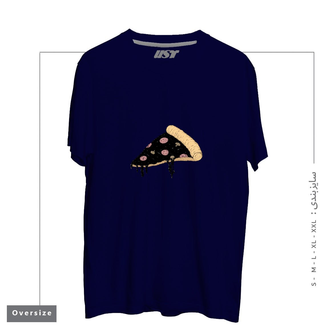تیشرت اورسایز طرح CELESTIAL SLICE