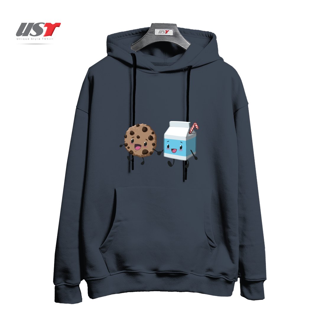 هودی اورسایز طرح COOKIES & MILK