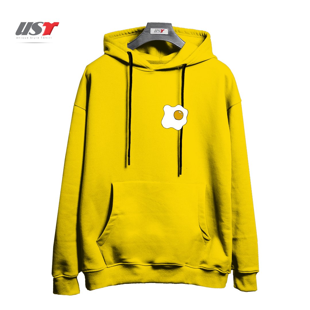 طرح EGG1 هودی اورسایزرنگ زرد