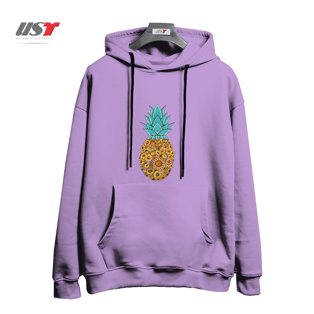 طرح FLOWERS1 هودی اورسایزرنگ یاسی