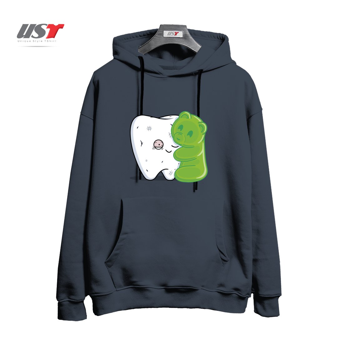 طرح GUMMY HUG! هودی اورسایزرنگ دودی