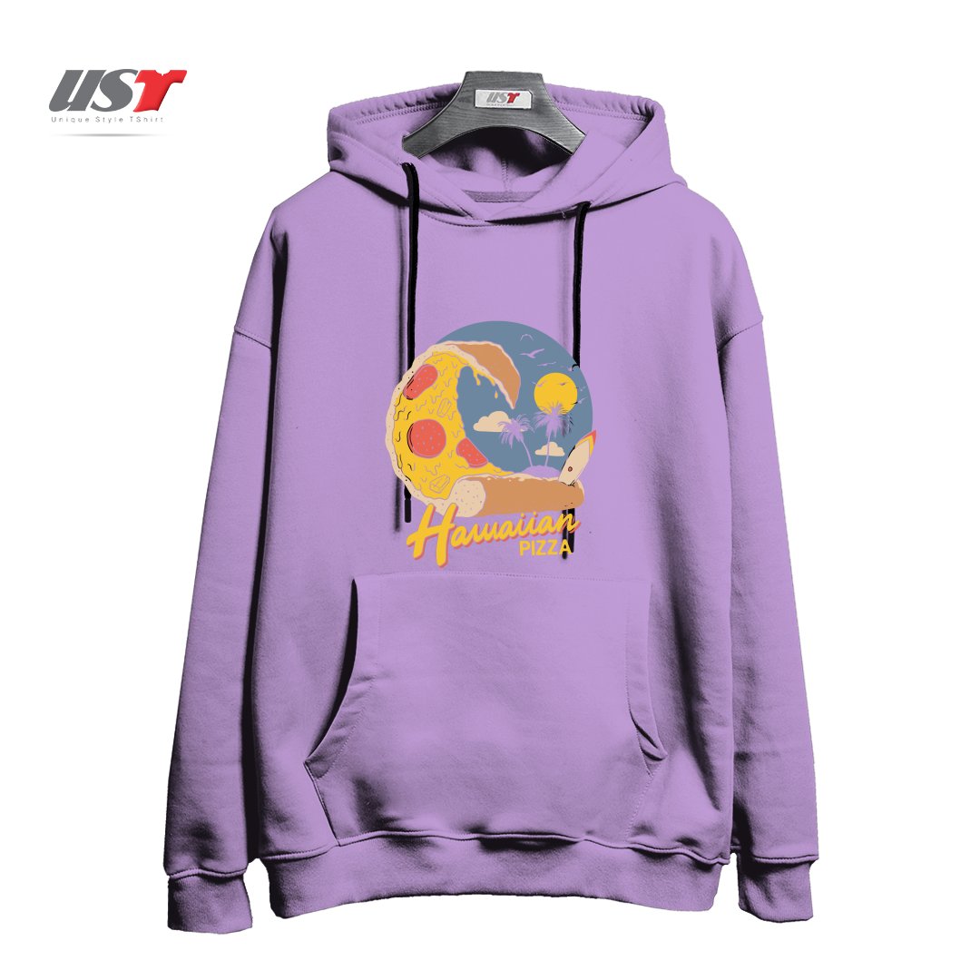 طرح HAWAIIAN PIZZA هودی اورسایزرنگ یاسی