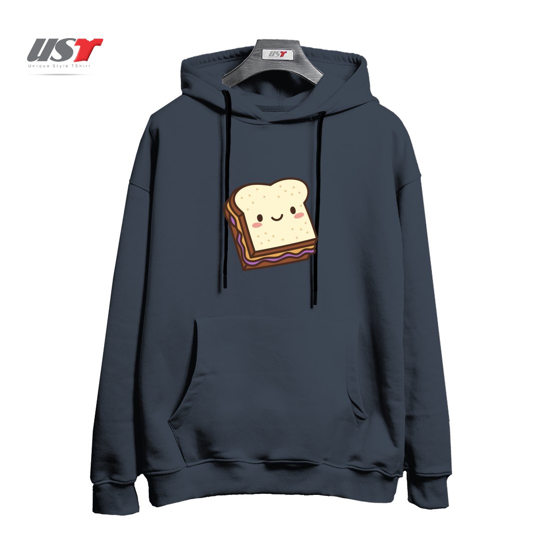 طرح KAWAII PB&J هودی اورسایزرنگ دودی