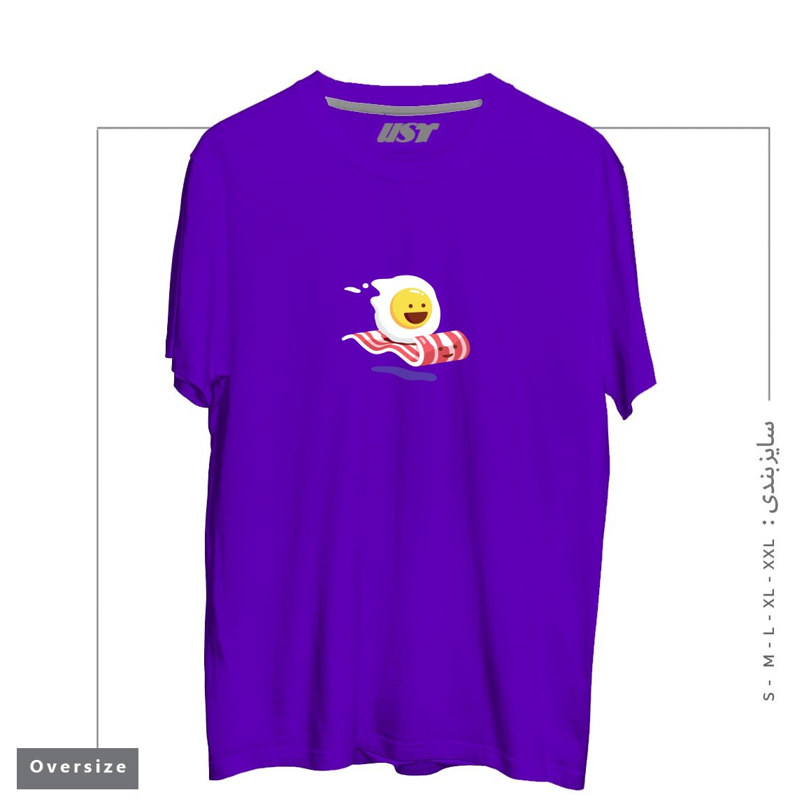 تیشرت اورسایز طرح MAGIC BACON RIDE1