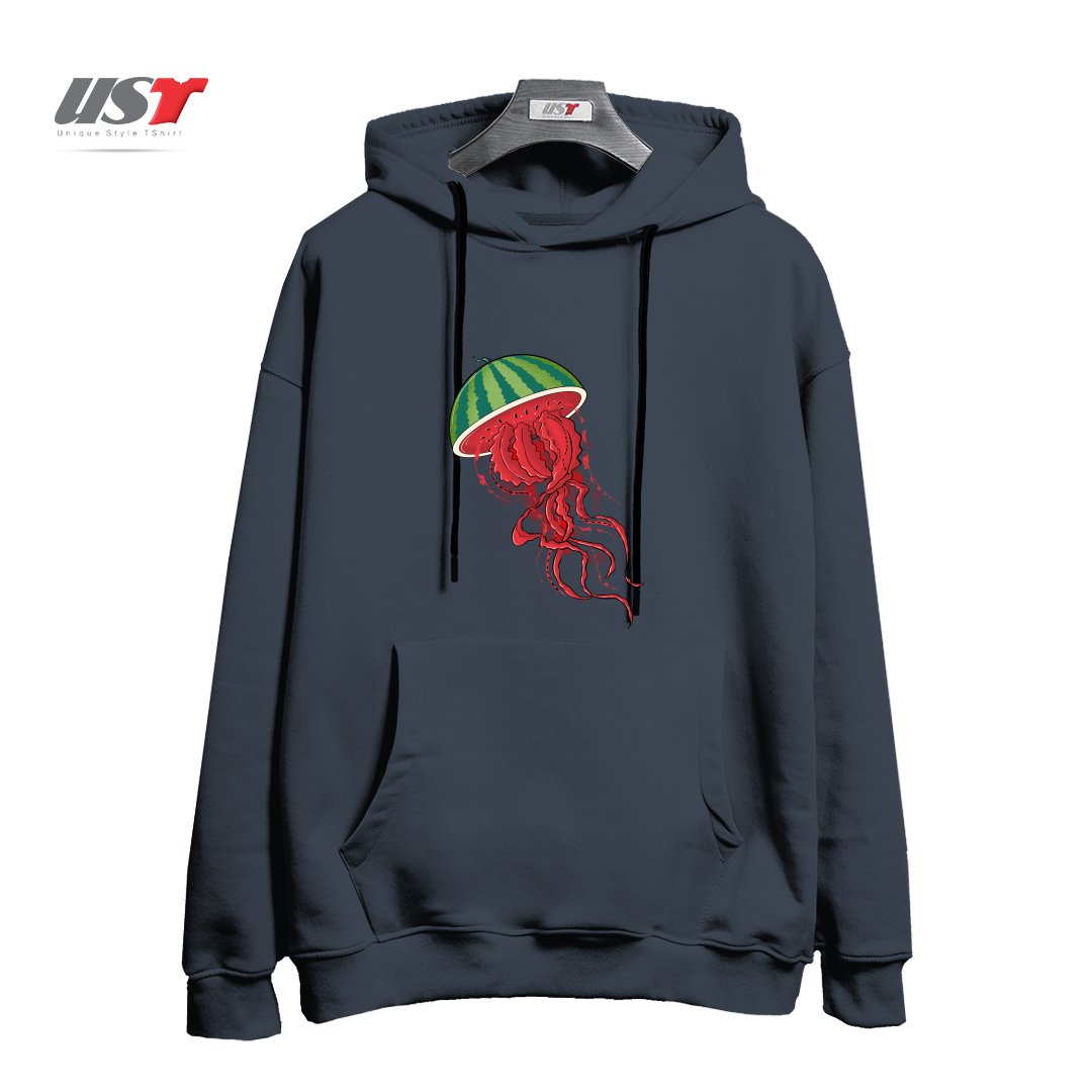 طرح WATERJELLYMELON هودی اورسایزرنگ دودی