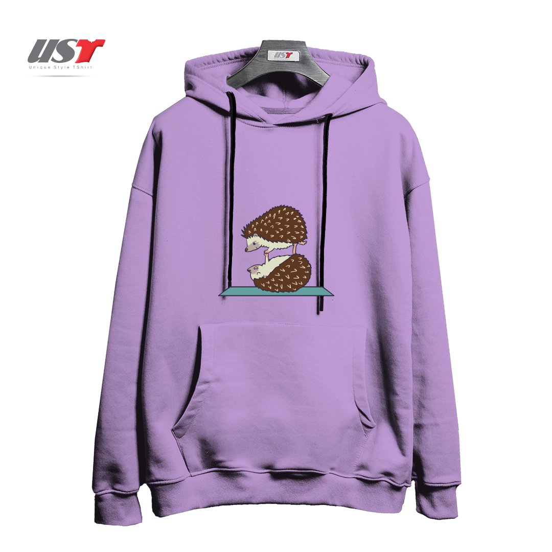 طرح ACROYOGA HEDGEHOG هودی اورسایزرنگ یاسی