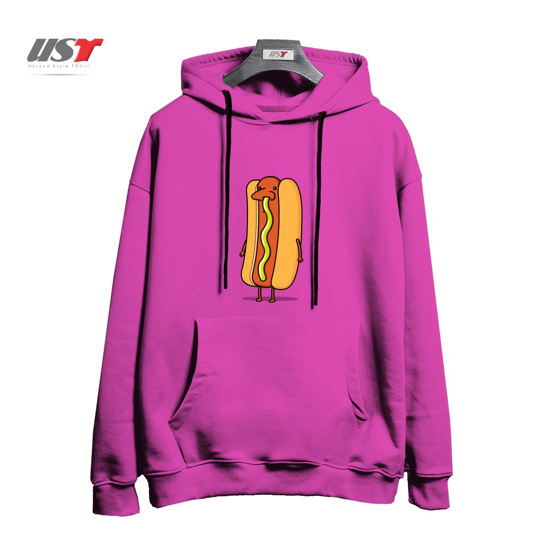 طرح SNOT DOG!3 هودی اورسایزرنگ صورتی