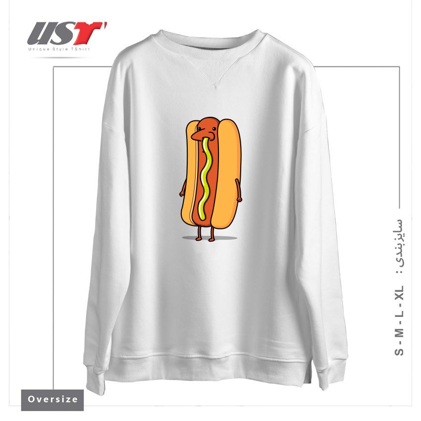 سوییشرت اورسایز طرح SNOT DOG!3